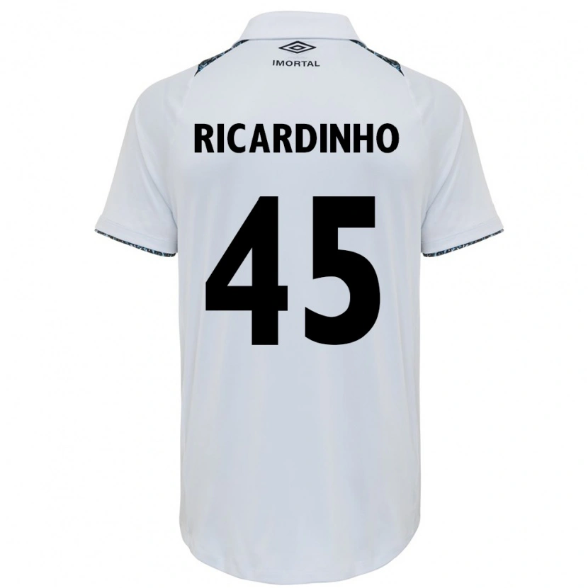 Danxen Dame Ricardinho #45 Hvit Blå Bortetrøye Drakt Trøye 2025/26 Skjorter T-Skjorte