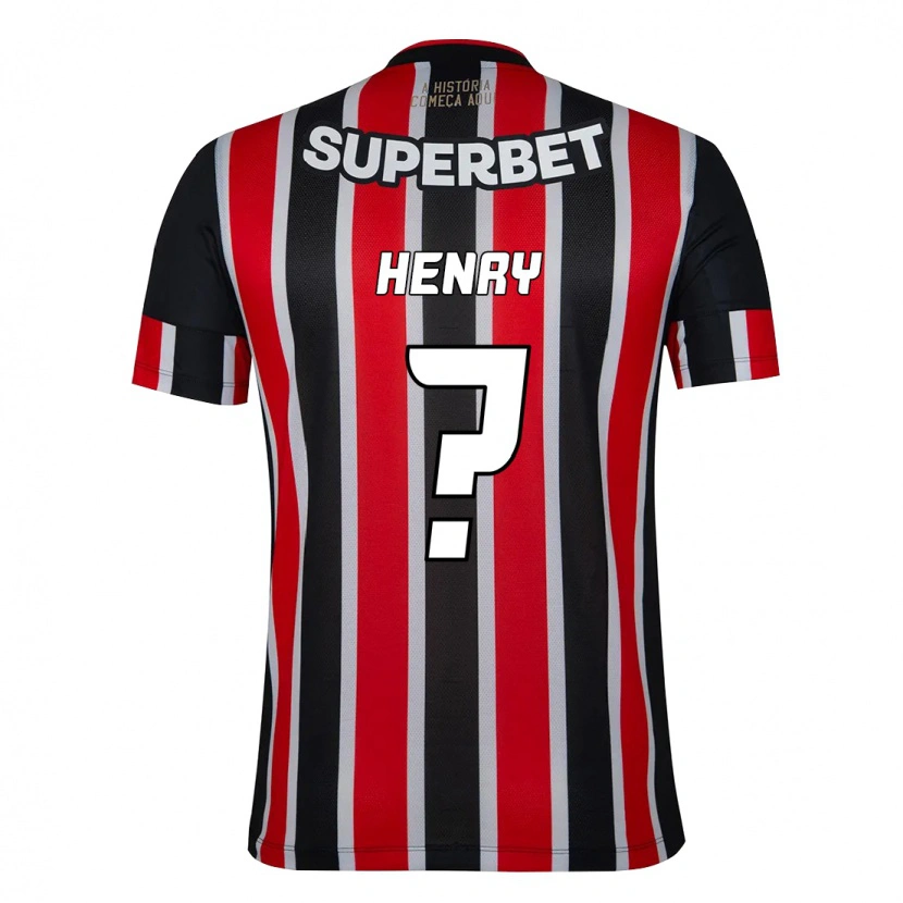 Danxen Dame Thierry Henry #0 Svart Rød Bortetrøye Drakt Trøye 2025/26 Skjorter T-Skjorte