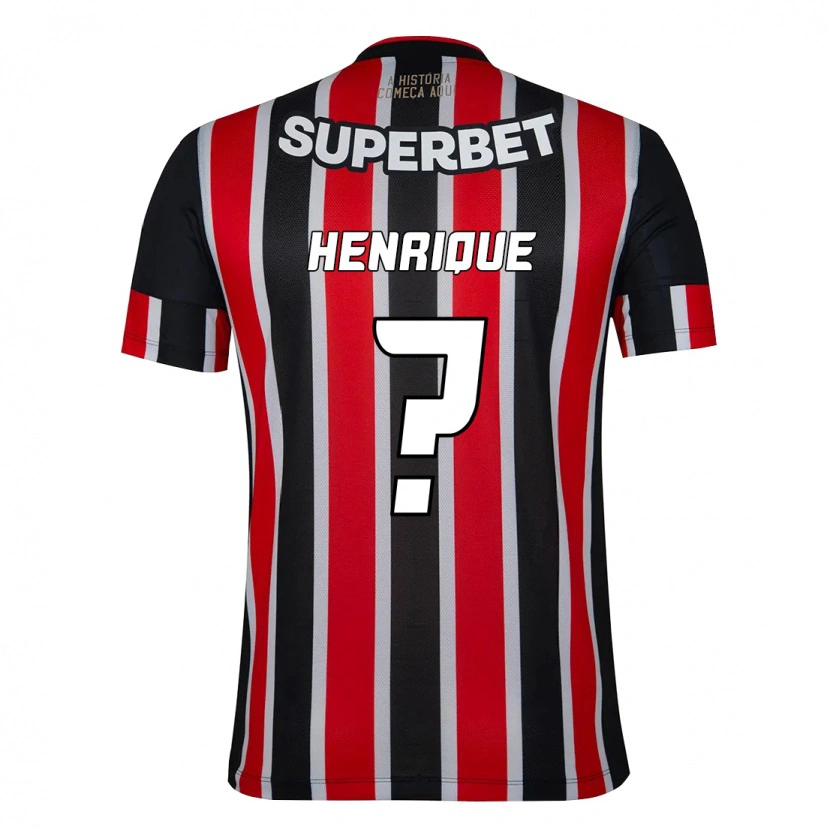Danxen Dame Luiz Henrique #0 Svart Rød Bortetrøye Drakt Trøye 2025/26 Skjorter T-Skjorte