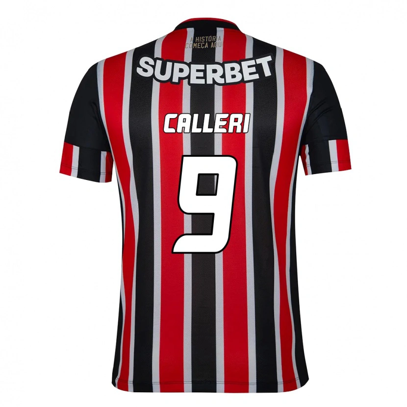 Danxen Dame Jonathan Calleri #9 Svart Rød Bortetrøye Drakt Trøye 2025/26 Skjorter T-Skjorte