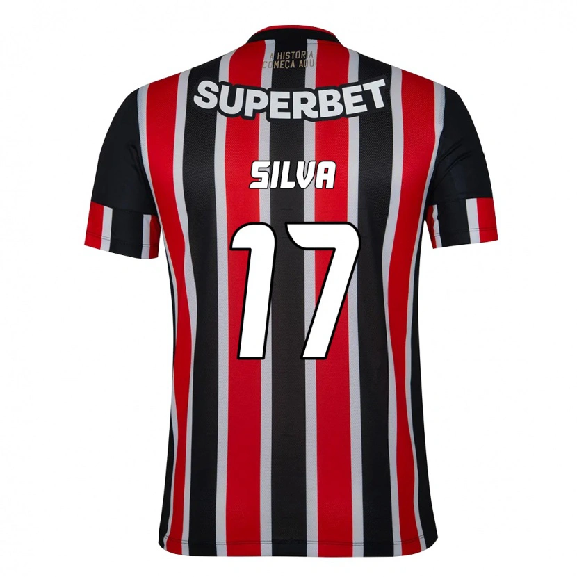 Danxen Dame André Silva #17 Svart Rød Bortetrøye Drakt Trøye 2025/26 Skjorter T-Skjorte