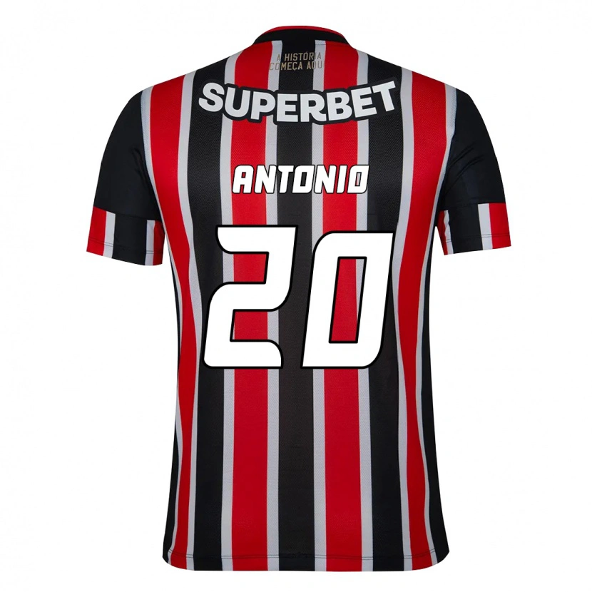 Danxen Dame Marcos Antônio #20 Svart Rød Bortetrøye Drakt Trøye 2025/26 Skjorter T-Skjorte