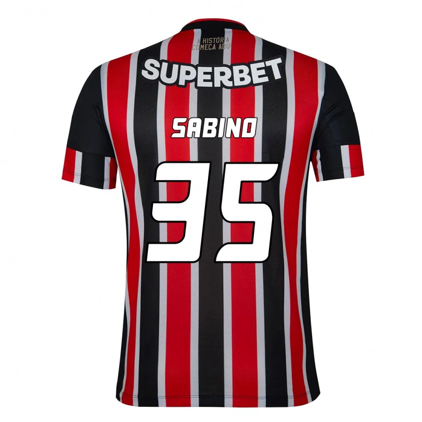 Danxen Dame Sabino #35 Svart Rød Bortetrøye Drakt Trøye 2025/26 Skjorter T-Skjorte