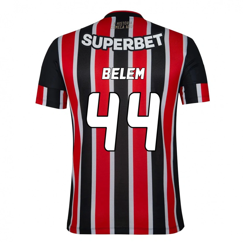 Danxen Dame Matheus Belém #44 Svart Rød Bortetrøye Drakt Trøye 2025/26 Skjorter T-Skjorte