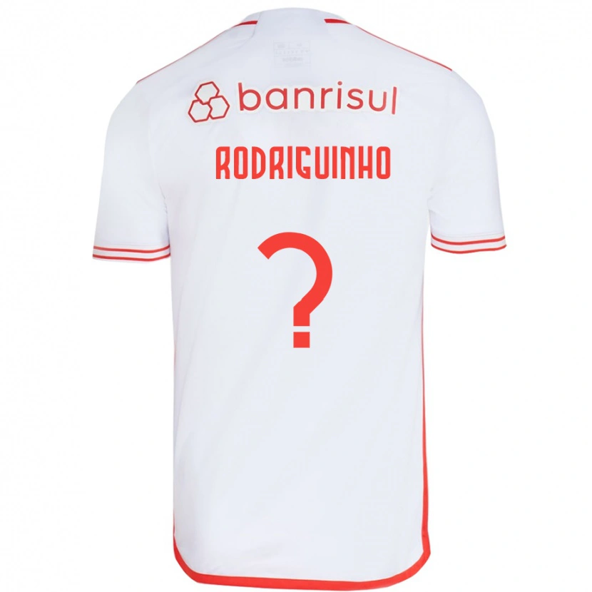 Danxen Dame Rodriguinho #0 Hvit Rød Bortetrøye Drakt Trøye 2025/26 Skjorter T-Skjorte