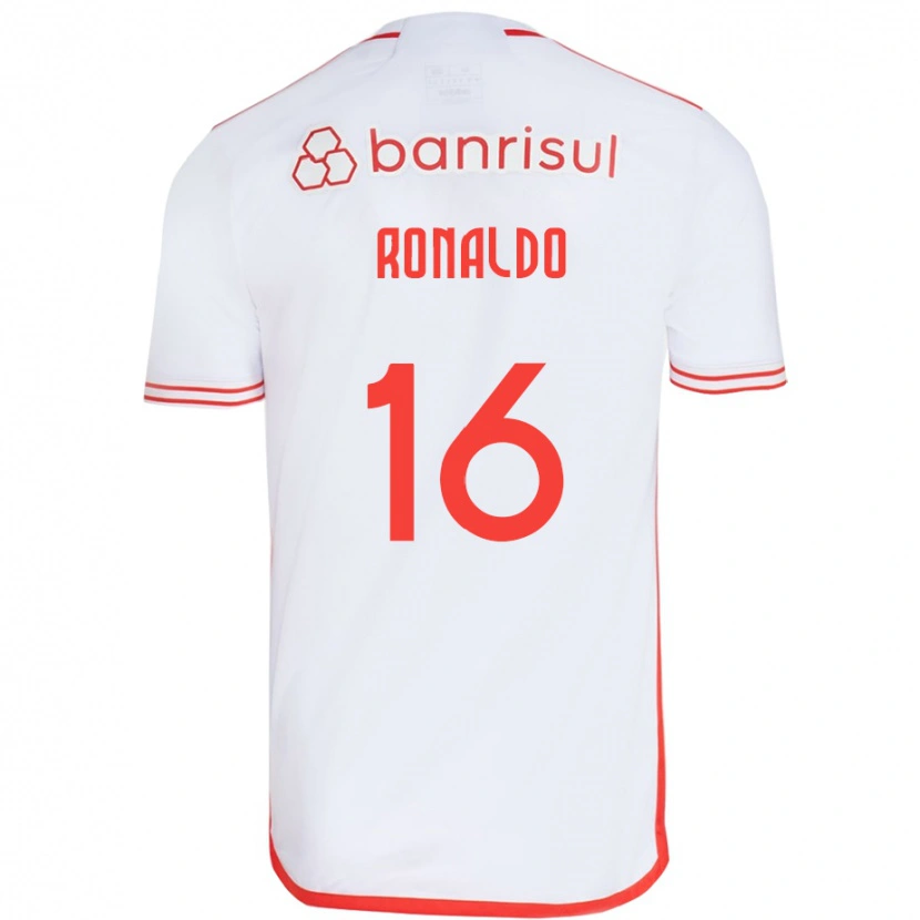 Danxen Dame Ronaldo #16 Hvit Rød Bortetrøye Drakt Trøye 2025/26 Skjorter T-Skjorte