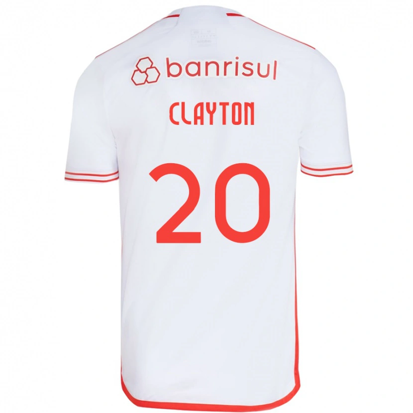 Danxen Dame Clayton #20 Hvit Rød Bortetrøye Drakt Trøye 2025/26 Skjorter T-Skjorte
