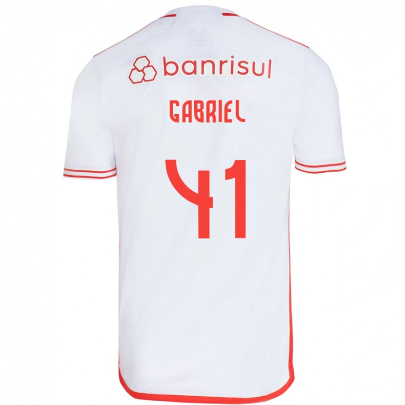 Danxen Dame Victor Gabriel #41 Hvit Rød Bortetrøye Drakt Trøye 2025/26 Skjorter T-Skjorte