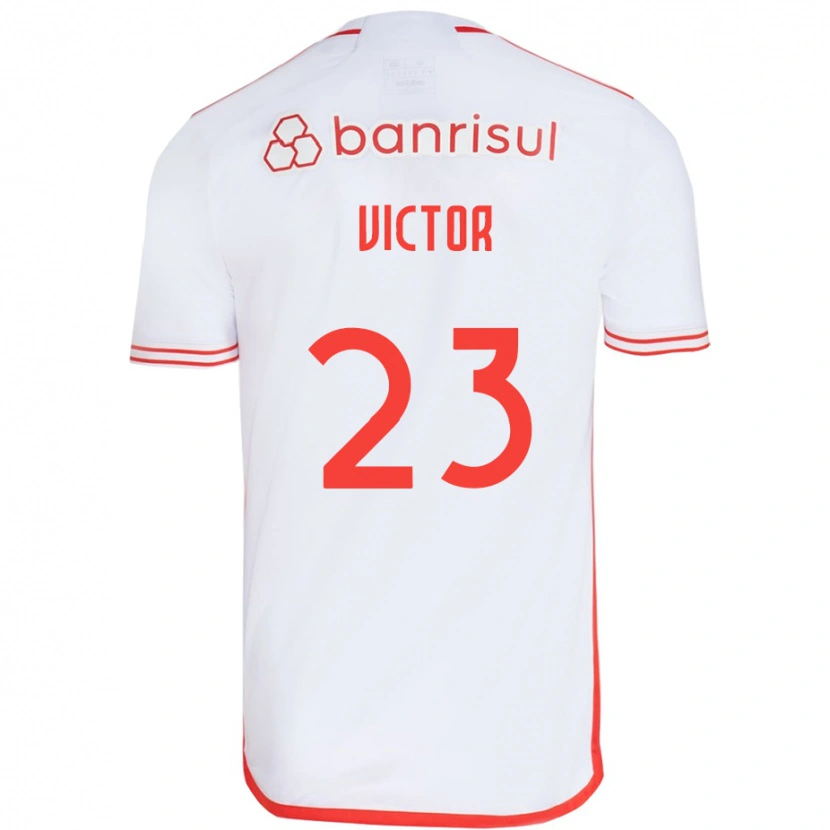 Danxen Dame Paulo Victor #23 Hvit Rød Bortetrøye Drakt Trøye 2025/26 Skjorter T-Skjorte