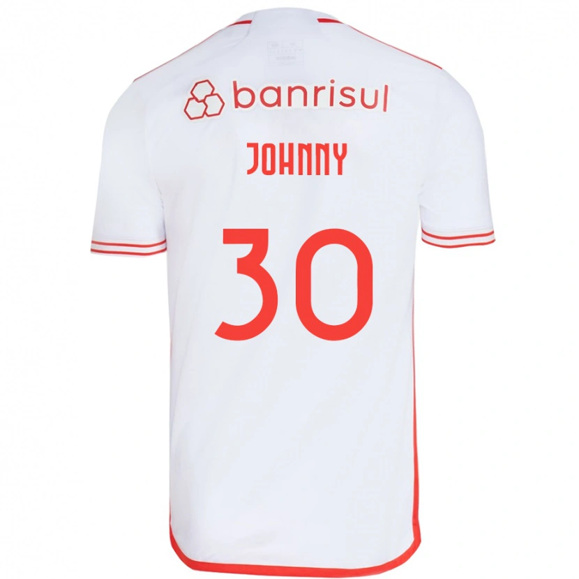 Danxen Dame Johnny #30 Hvit Rød Bortetrøye Drakt Trøye 2025/26 Skjorter T-Skjorte