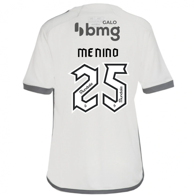 Danxen Dame Gabriel Menino #25 Off White Bortetrøye Drakt Trøye 2025/26 Skjorter T-Skjorte