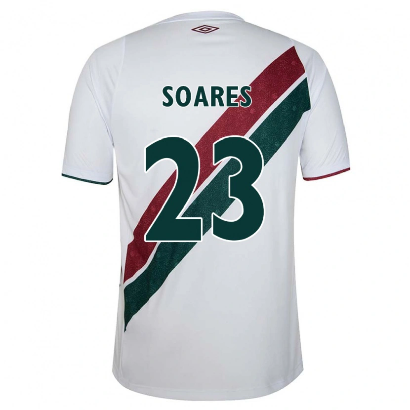 Danxen Dame Dani Soares #23 Hvit Grønn Burgunder Bortetrøye Drakt Trøye 2025/26 Skjorter T-Skjorte