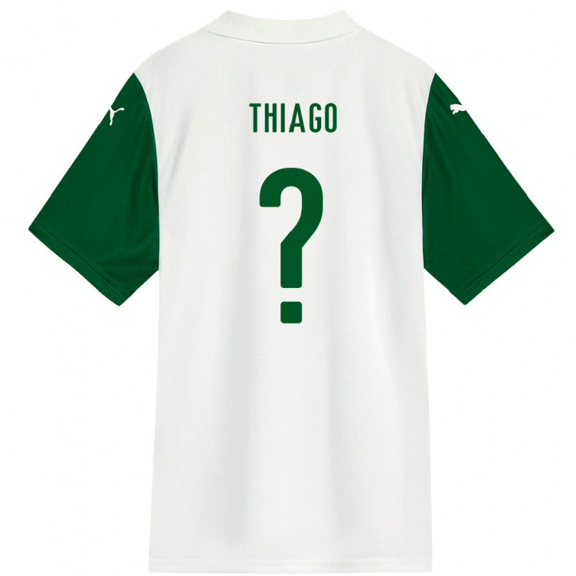 Danxen Dame Thiago #0 Hvit Grønn Bortetrøye Drakt Trøye 2025/26 Skjorter T-Skjorte