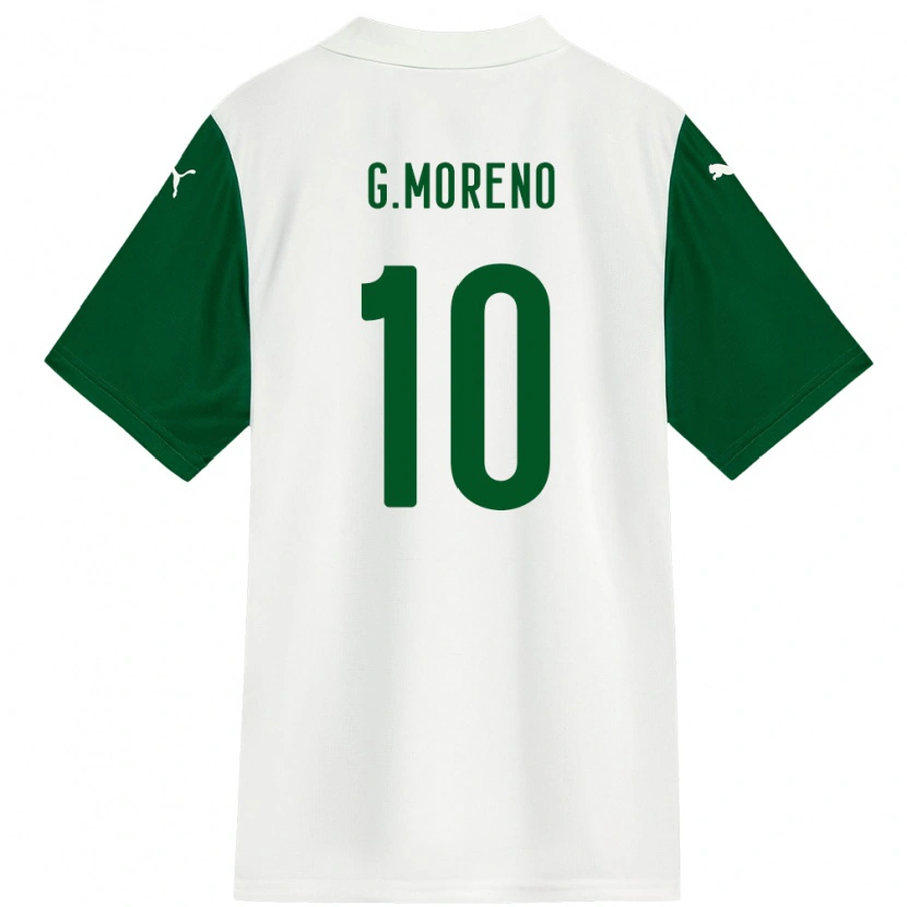Danxen Dame Gerardo Moreno #10 Hvit Grønn Bortetrøye Drakt Trøye 2025/26 Skjorter T-Skjorte