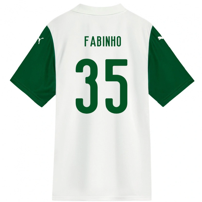 Danxen Dame Fabinho #35 Hvit Grønn Bortetrøye Drakt Trøye 2025/26 Skjorter T-Skjorte