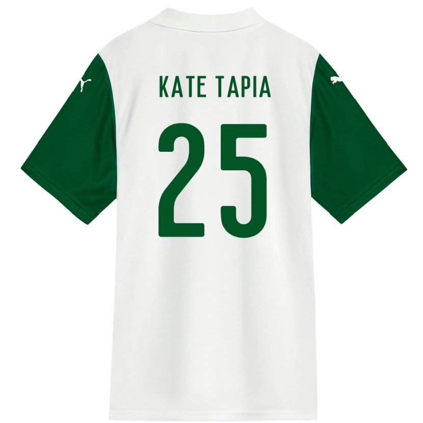 Danxen Dame Kate Tapia #25 Hvit Grønn Bortetrøye Drakt Trøye 2025/26 Skjorter T-Skjorte