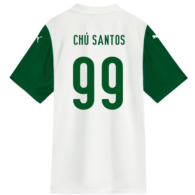 Danxen Dame Chú Santos #99 Hvit Grønn Bortetrøye Drakt Trøye 2025/26 Skjorter T-Skjorte