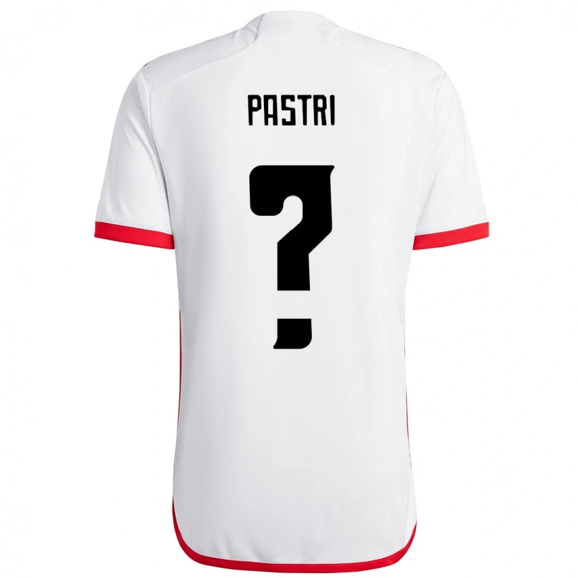 Danxen Dame Giovanni Pastri #0 Hvit Rød Bortetrøye Drakt Trøye 2025/26 Skjorter T-Skjorte