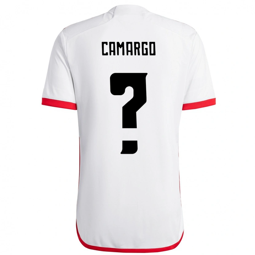 Danxen Dame João Camargo #0 Hvit Rød Bortetrøye Drakt Trøye 2025/26 Skjorter T-Skjorte