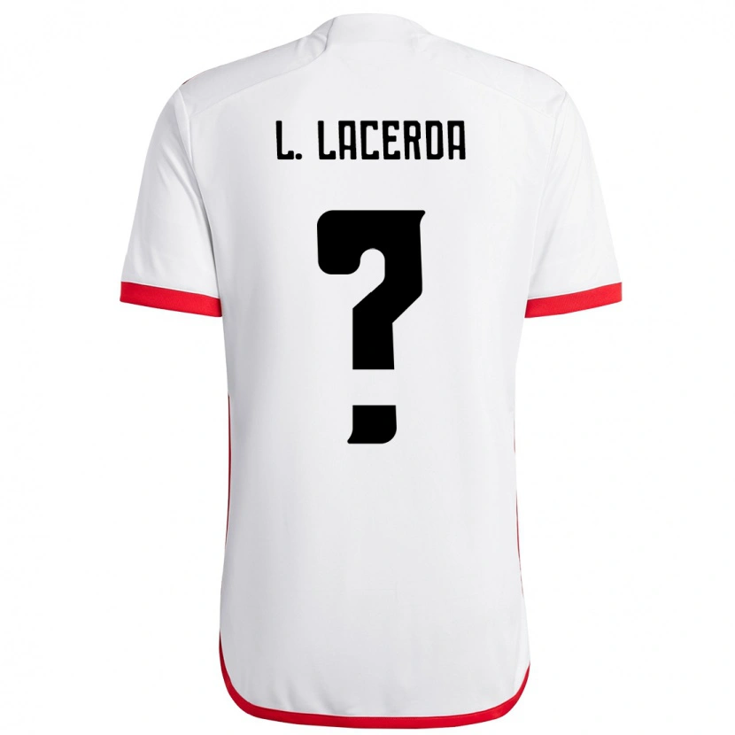 Danxen Dame Iago Lacerda #0 Hvit Rød Bortetrøye Drakt Trøye 2025/26 Skjorter T-Skjorte