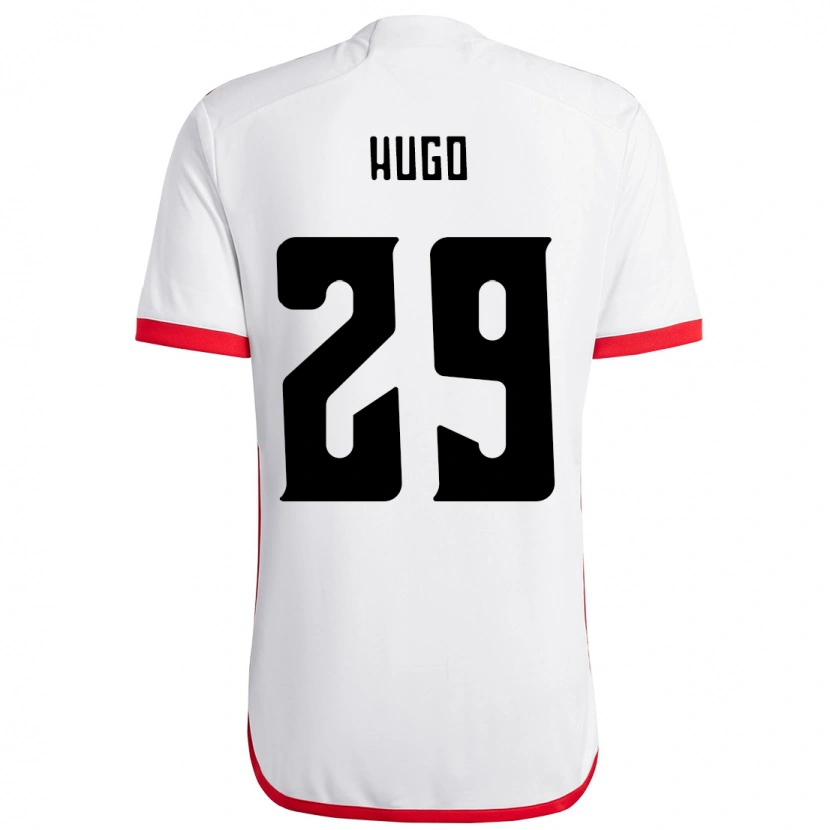 Danxen Dame Victor Hugo #29 Hvit Rød Bortetrøye Drakt Trøye 2025/26 Skjorter T-Skjorte