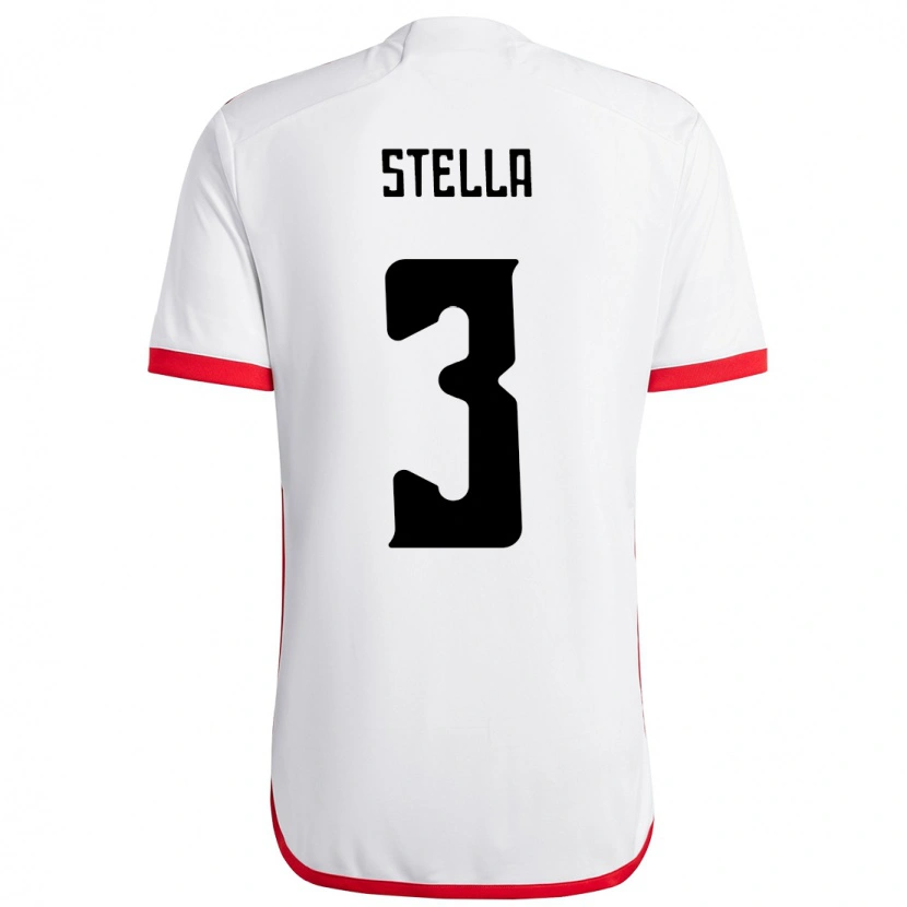 Danxen Dame Stella #3 Hvit Rød Bortetrøye Drakt Trøye 2025/26 Skjorter T-Skjorte