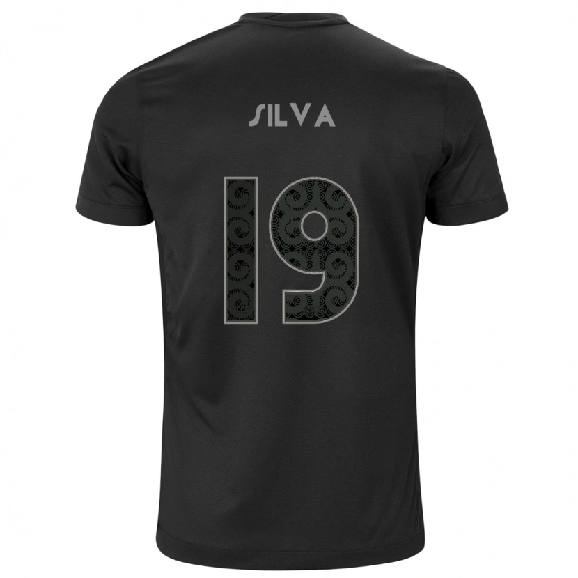 Danxen Dame Gustavo Silva #19 Svart Hvit Bortetrøye Drakt Trøye 2025/26 Skjorter T-Skjorte
