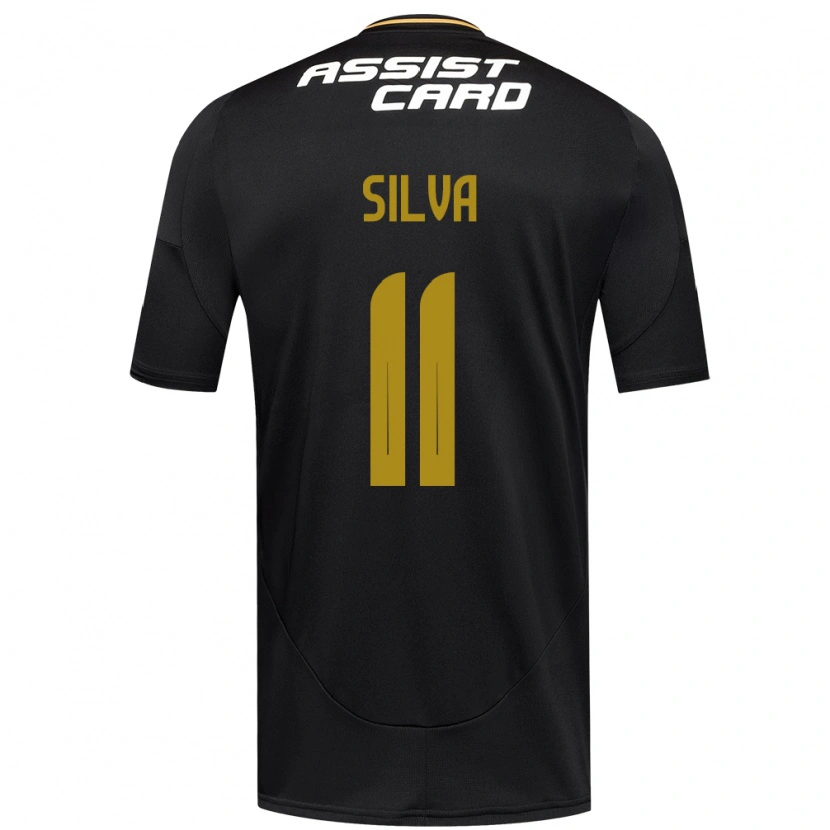Danxen Dame Martín Silva #11 Svart Hvit Bortetrøye Drakt Trøye 2025/26 Skjorter T-Skjorte