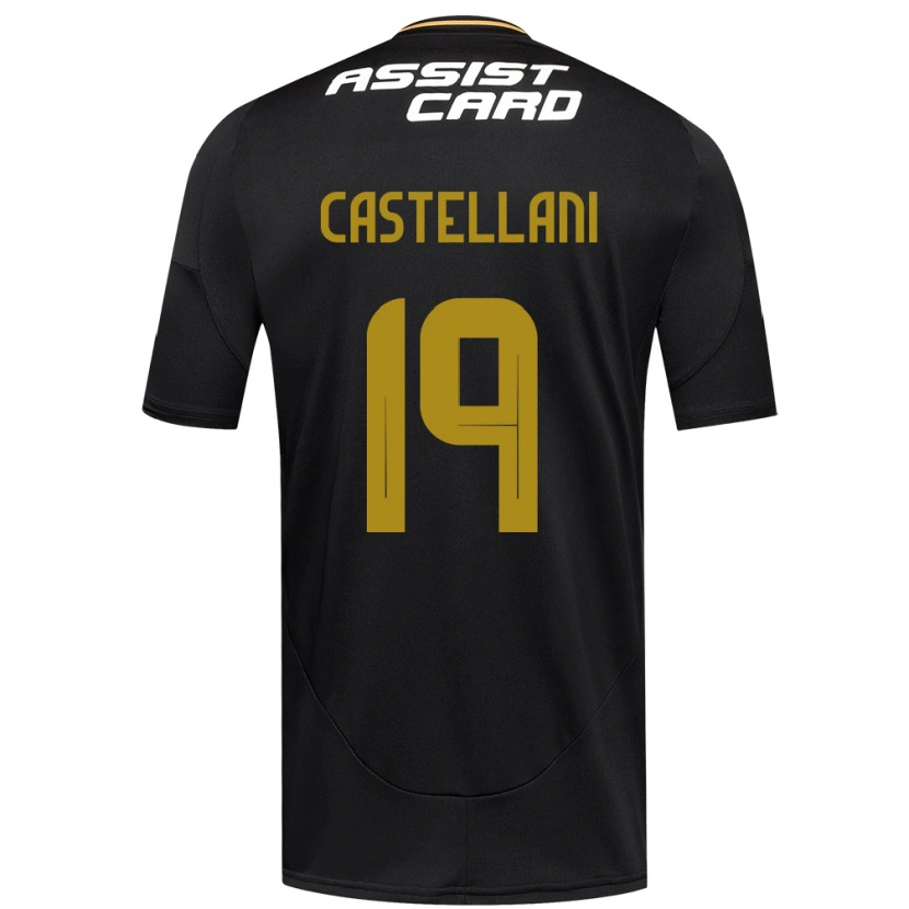 Danxen Dame Gonzalo Castellani #19 Svart Hvit Bortetrøye Drakt Trøye 2025/26 Skjorter T-Skjorte