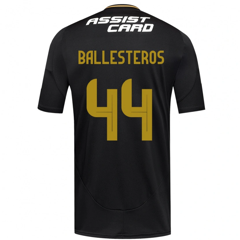 Danxen Dame Martín Ballesteros #44 Svart Hvit Bortetrøye Drakt Trøye 2025/26 Skjorter T-Skjorte