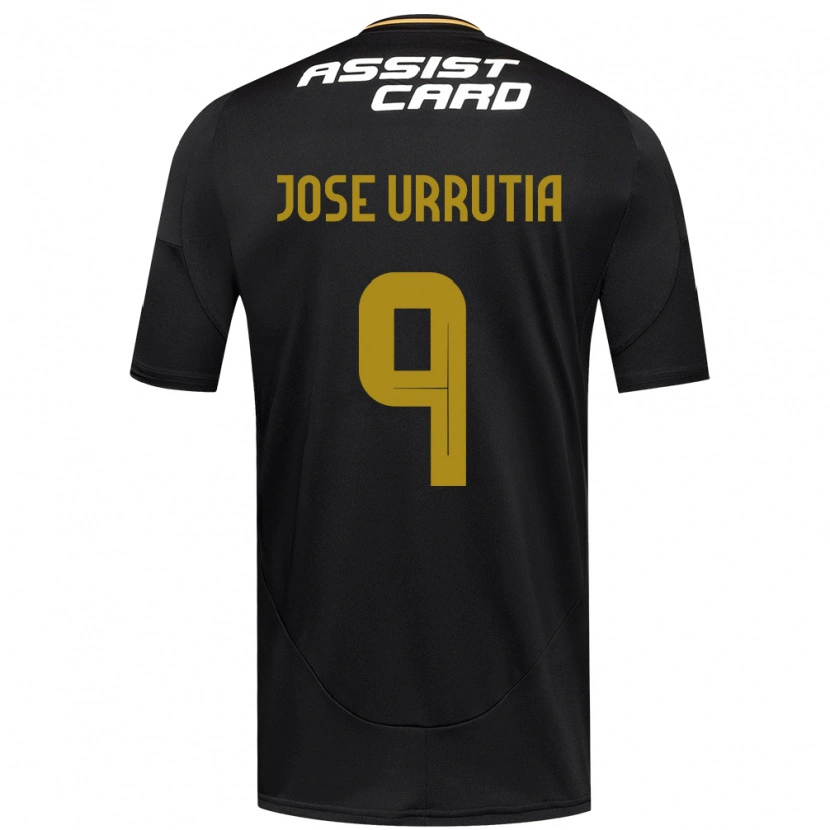 Danxen Dame María José Urrutia #9 Svart Hvit Bortetrøye Drakt Trøye 2025/26 Skjorter T-Skjorte