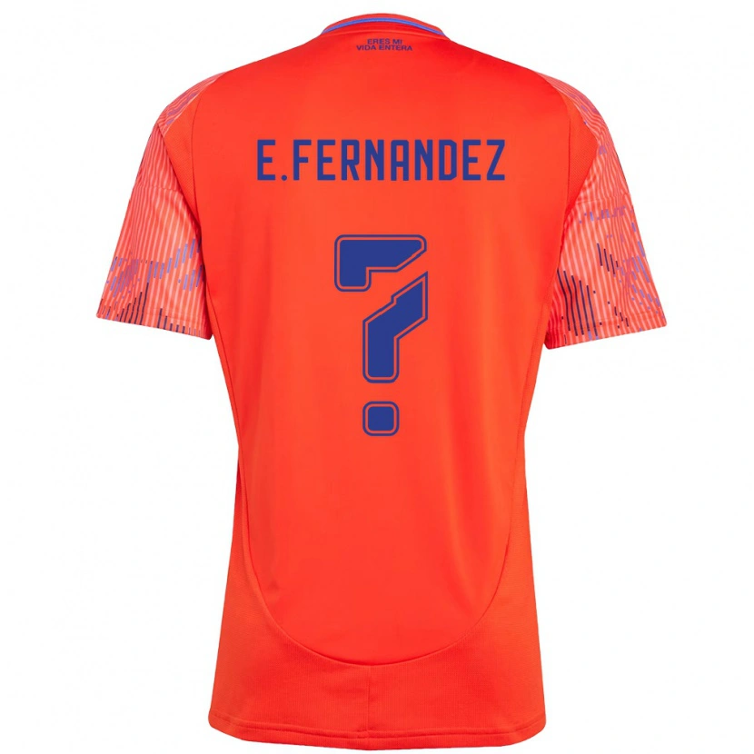 Danxen Dame Enzo Fernández #0 Oransje Rød Bortetrøye Drakt Trøye 2025/26 Skjorter T-Skjorte