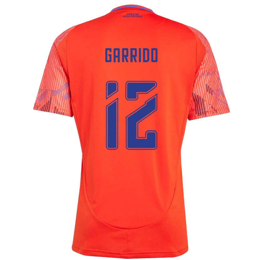 Danxen Dame Pedro Garrido #12 Oransje Rød Bortetrøye Drakt Trøye 2025/26 Skjorter T-Skjorte