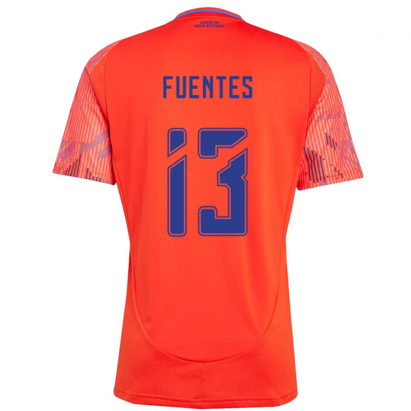 Danxen Dame Karen Fuentes #13 Oransje Rød Bortetrøye Drakt Trøye 2025/26 Skjorter T-Skjorte