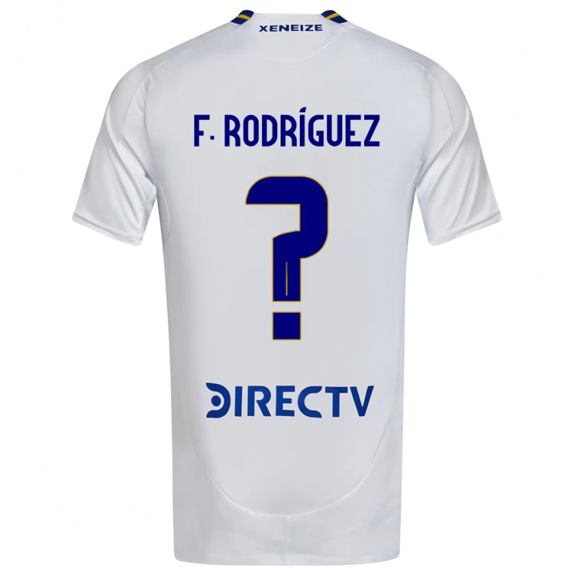 Danxen Dame Fernando Rodríguez #0 Hvit Blå Bortetrøye Drakt Trøye 2025/26 Skjorter T-Skjorte