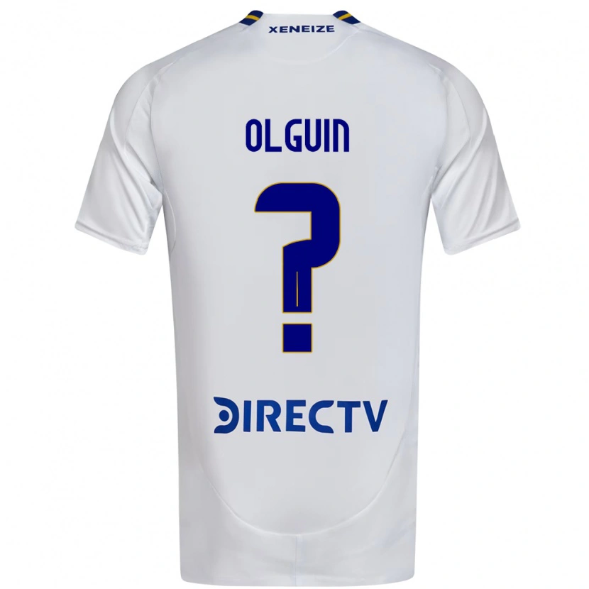 Danxen Dame Matias Olguin #0 Hvit Blå Bortetrøye Drakt Trøye 2025/26 Skjorter T-Skjorte