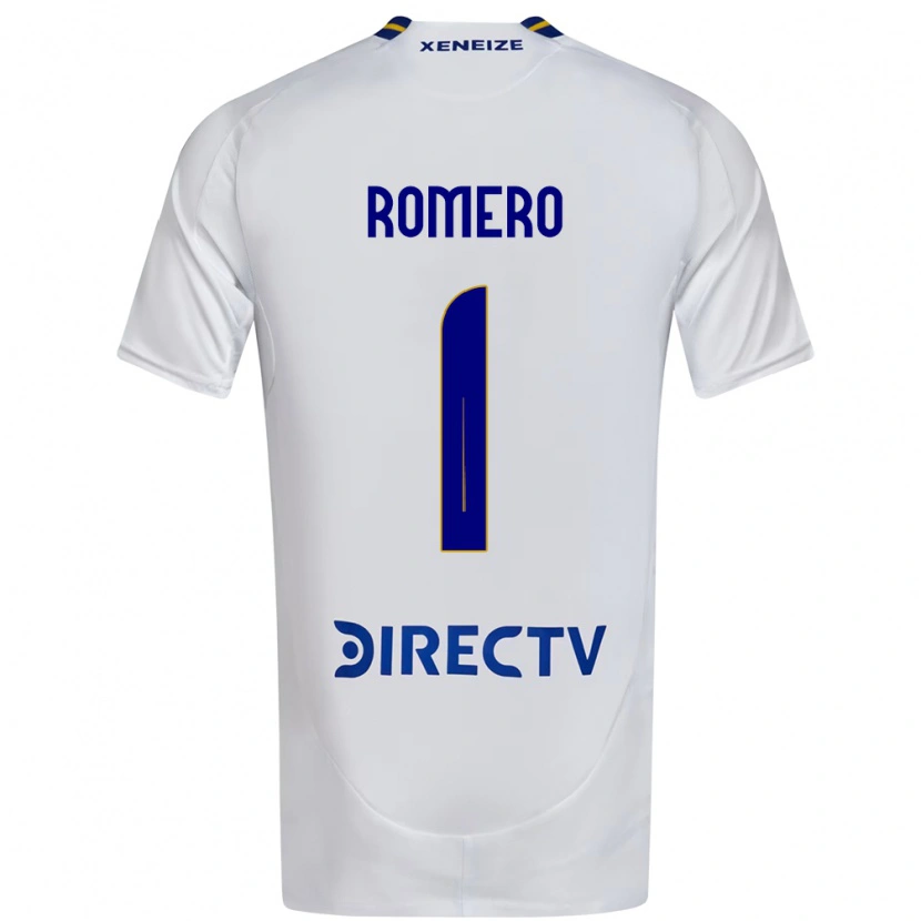 Danxen Dame Sergio Romero #1 Hvit Blå Bortetrøye Drakt Trøye 2025/26 Skjorter T-Skjorte