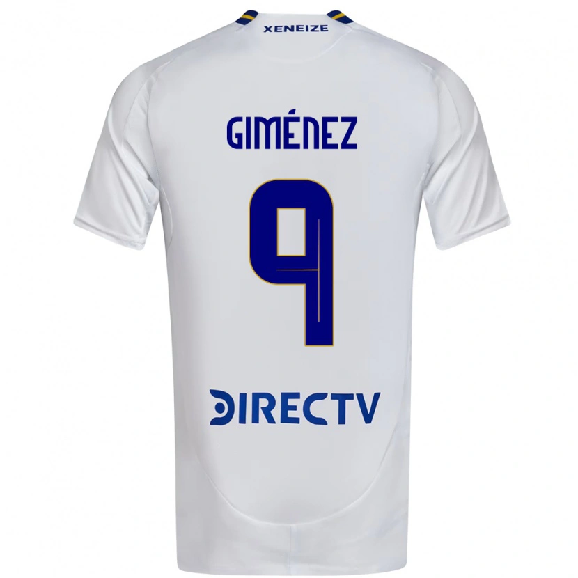 Danxen Dame Milton Giménez #9 Hvit Blå Bortetrøye Drakt Trøye 2025/26 Skjorter T-Skjorte