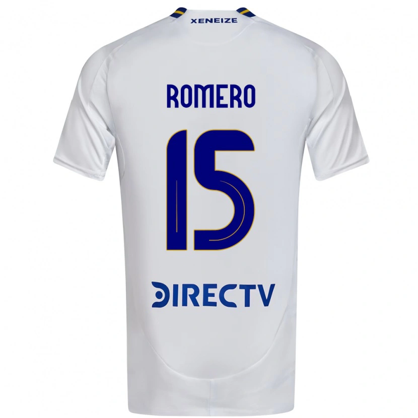 Danxen Dame Alejo Romero #15 Hvit Blå Bortetrøye Drakt Trøye 2025/26 Skjorter T-Skjorte