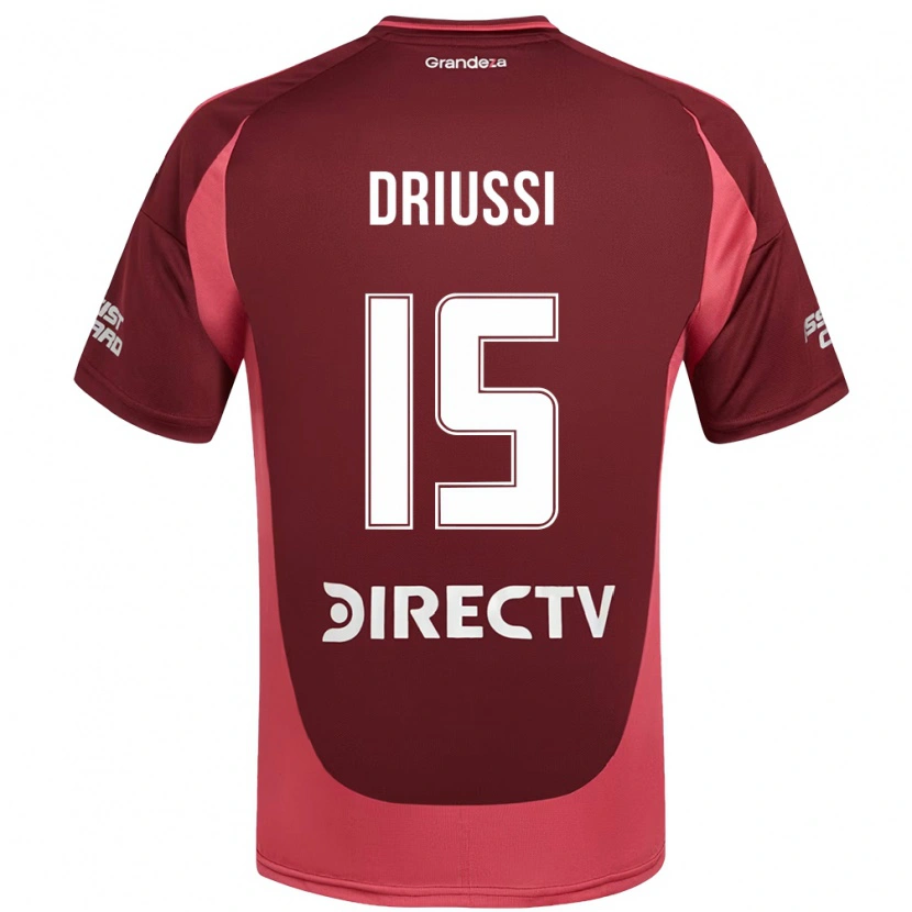 Danxen Dame Sebastián Driussi #15 Burgunder Magenta Bortetrøye Drakt Trøye 2025/26 Skjorter T-Skjorte