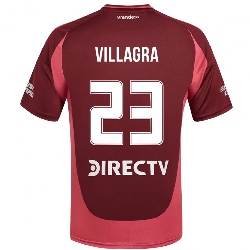 Danxen Dame Rodrigo Villagra #23 Burgunder Magenta Bortetrøye Drakt Trøye 2025/26 Skjorter T-Skjorte