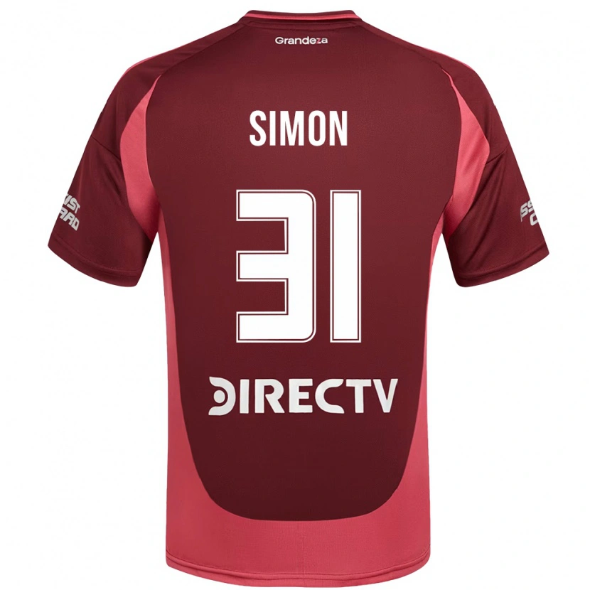 Danxen Dame Santiago Simón #31 Burgunder Magenta Bortetrøye Drakt Trøye 2025/26 Skjorter T-Skjorte