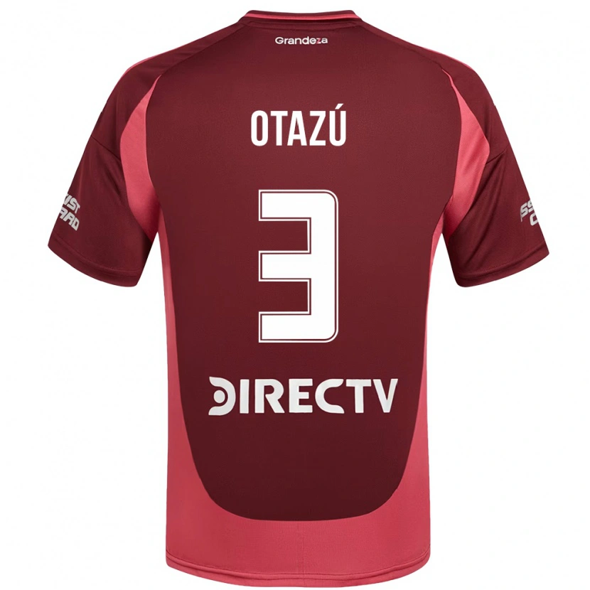 Danxen Dame Milagros Otazú #3 Burgunder Magenta Bortetrøye Drakt Trøye 2025/26 Skjorter T-Skjorte