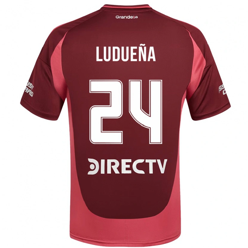 Danxen Dame Belén Ludueña #24 Burgunder Magenta Bortetrøye Drakt Trøye 2025/26 Skjorter T-Skjorte