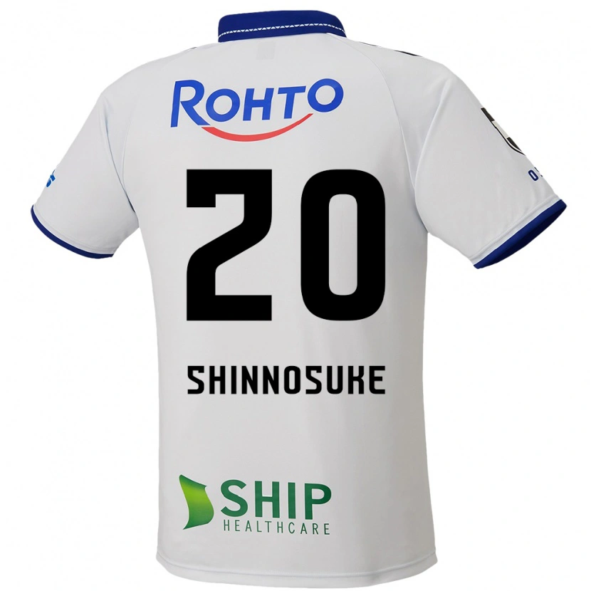 Danxen Dame Shinnosuke Nakatani #20 Hvit Blå Svart Bortetrøye Drakt Trøye 2025/26 Skjorter T-Skjorte