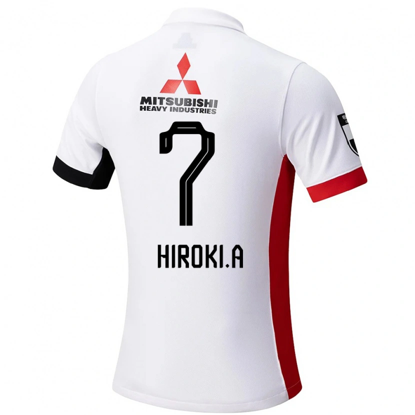 Danxen Dame Hiroki Abe #7 Hvit Svart Bortetrøye Drakt Trøye 2025/26 Skjorter T-Skjorte
