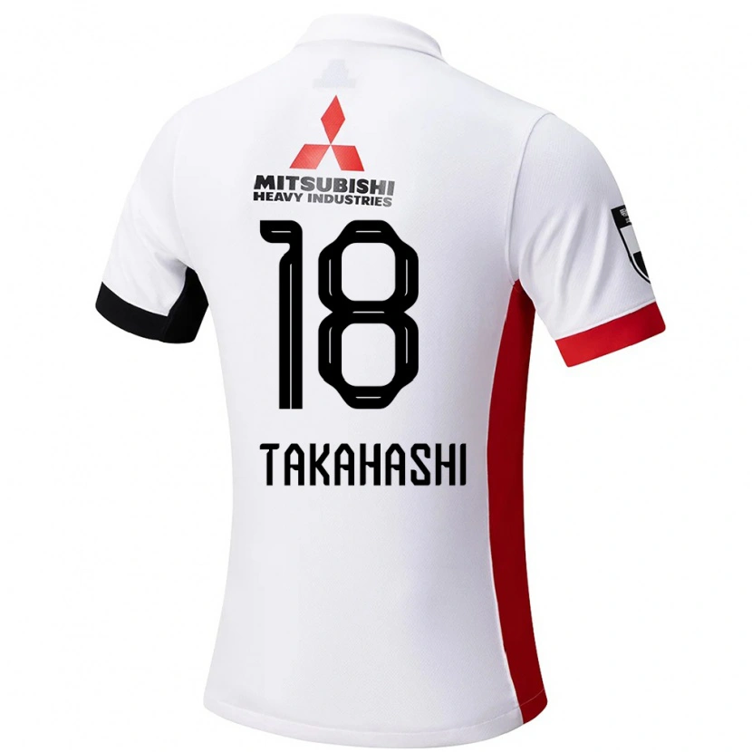 Danxen Dame Toshiki Takahashi #18 Hvit Svart Bortetrøye Drakt Trøye 2025/26 Skjorter T-Skjorte