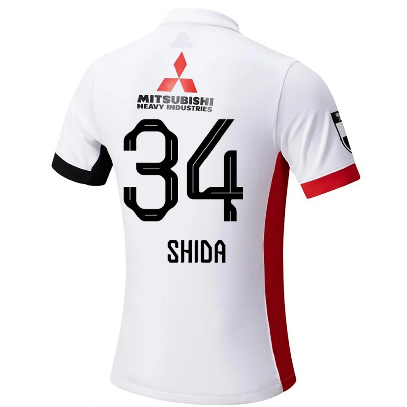 Danxen Dame Izuho Shida #34 Hvit Svart Bortetrøye Drakt Trøye 2025/26 Skjorter T-Skjorte