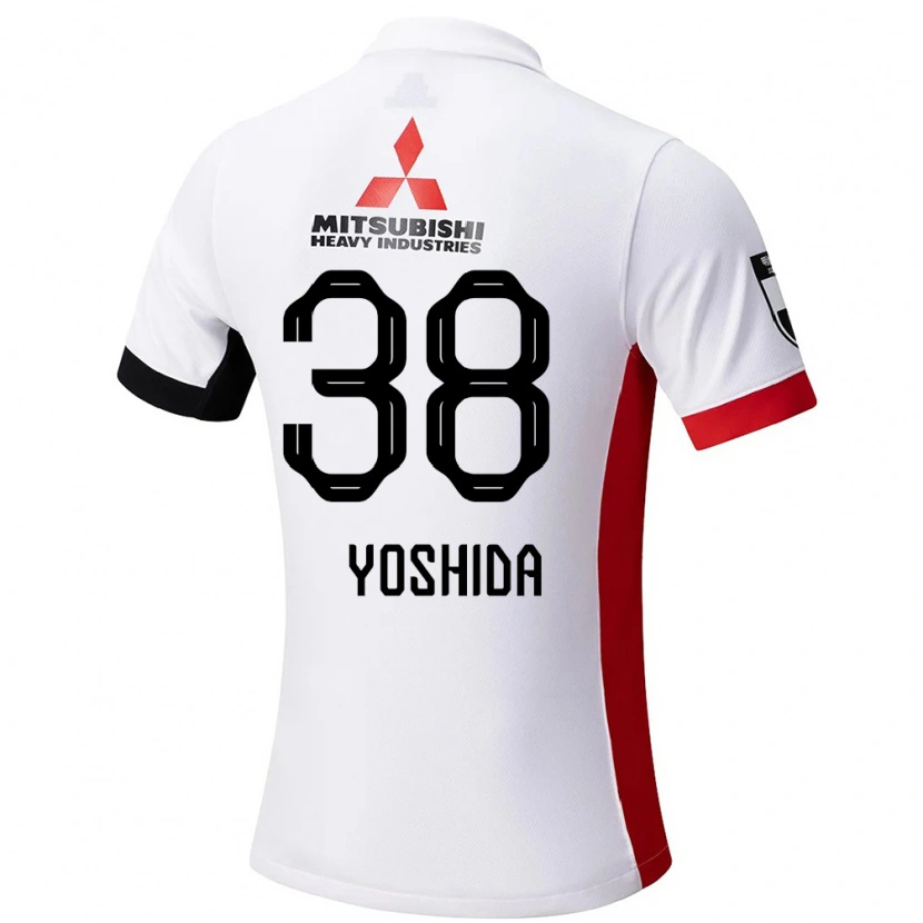 Danxen Dame Masanobu Yoshida #38 Hvit Svart Bortetrøye Drakt Trøye 2025/26 Skjorter T-Skjorte