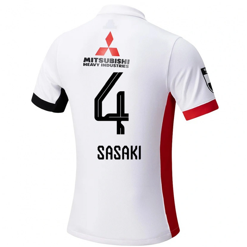 Danxen Dame Mayu Sasaki #4 Hvit Svart Bortetrøye Drakt Trøye 2025/26 Skjorter T-Skjorte